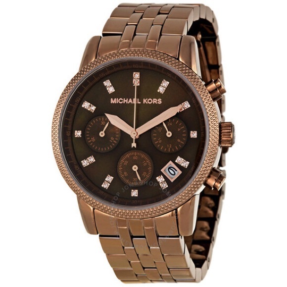 Michael Kors Accessories - Michael Kors ‘Ritz’ Chronograph Brown/Bronze Watch